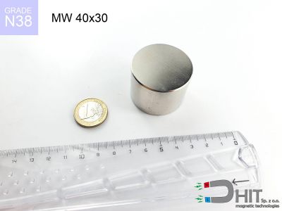 MW 40x30 N38 magnes walcowy
