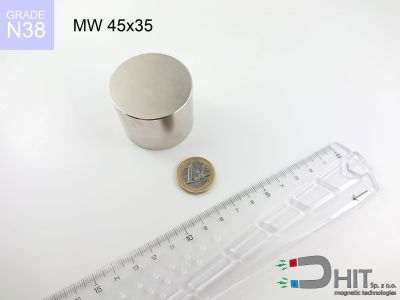MW 45x35 N38 magnes walcowy