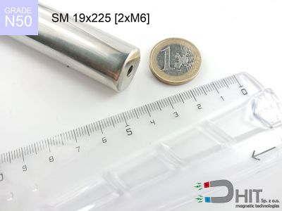 SM 19x225 [2xM6] [N50] - separator magnetyczny