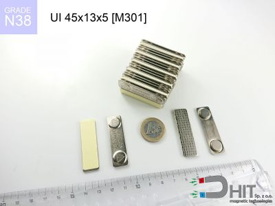UI 45x13x5 [M301] N38 - zaczepy magnetyczne do identyfikatorów