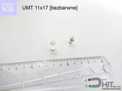 UMT 11x17 bezbarwne N38 uchwyty do tablic